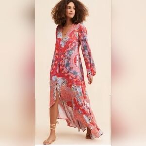 Free People Bohemian Floral Maxi Dress